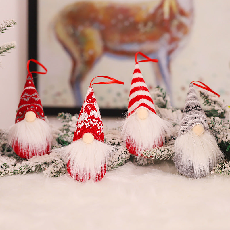 Knitted Wool Forest Man Doll Christmas Tree Decoration