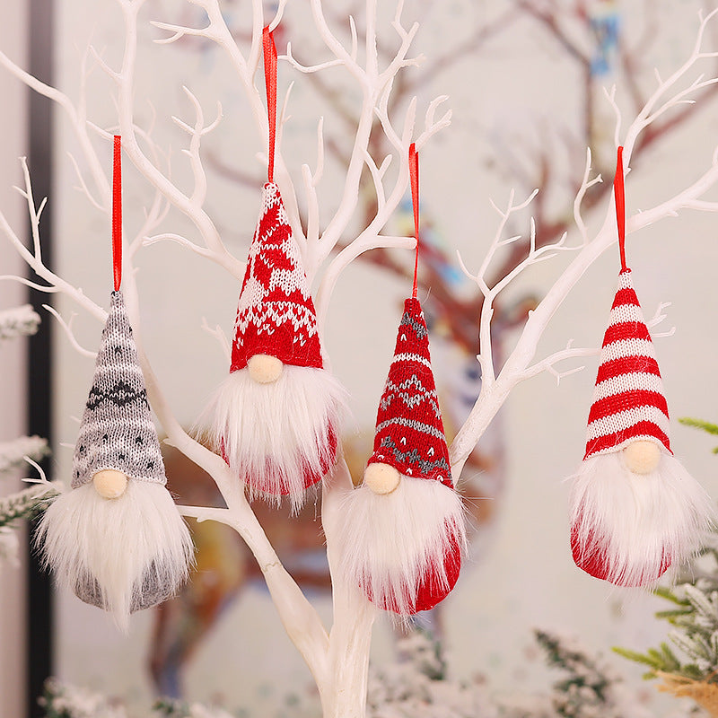 Knitted Wool Forest Man Doll Christmas Tree Decoration