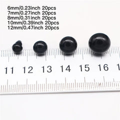 100pcs Plastic Safety Eyes for Dolls, Puppets, and Plush Animals