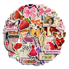60pcs Marseille Waterproof Vinyl Stickers for Water Bottle Laptop Phone