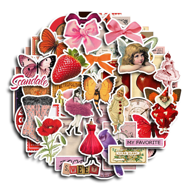 60pcs Marseille Waterproof Vinyl Stickers for Water Bottle Laptop Phone