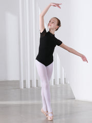 Girls Ballet Skirt Elastic Short Sleeve Dance Sports Skirt