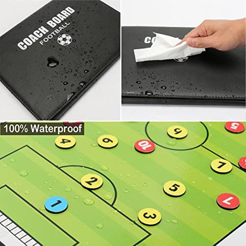 Foldable Magnetic Soccer Tactic Board Clipboard