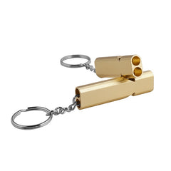 Aluminum Lifesaving Whistle Dual Frequency Outdoor Survival Emergency Whistle