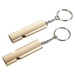 Aluminum Lifesaving Whistle Dual Frequency Outdoor Survival Emergency Whistle