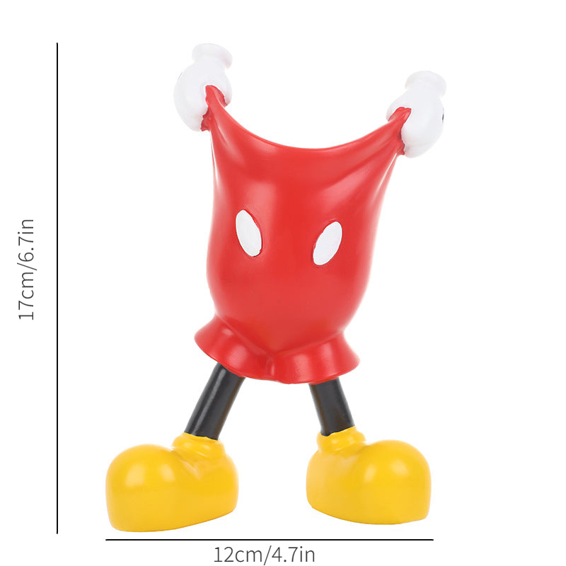 Cartoon Trouser Pen Holder Resin Ornament Makeup Storage Container