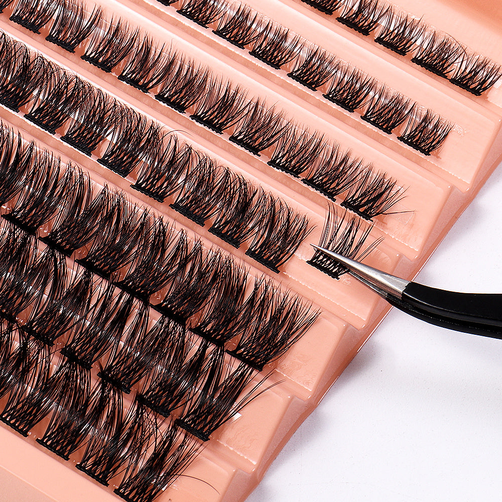 Lash Clusters 96Pcs Individual Cluster Lashes DIY Eyelash Extension