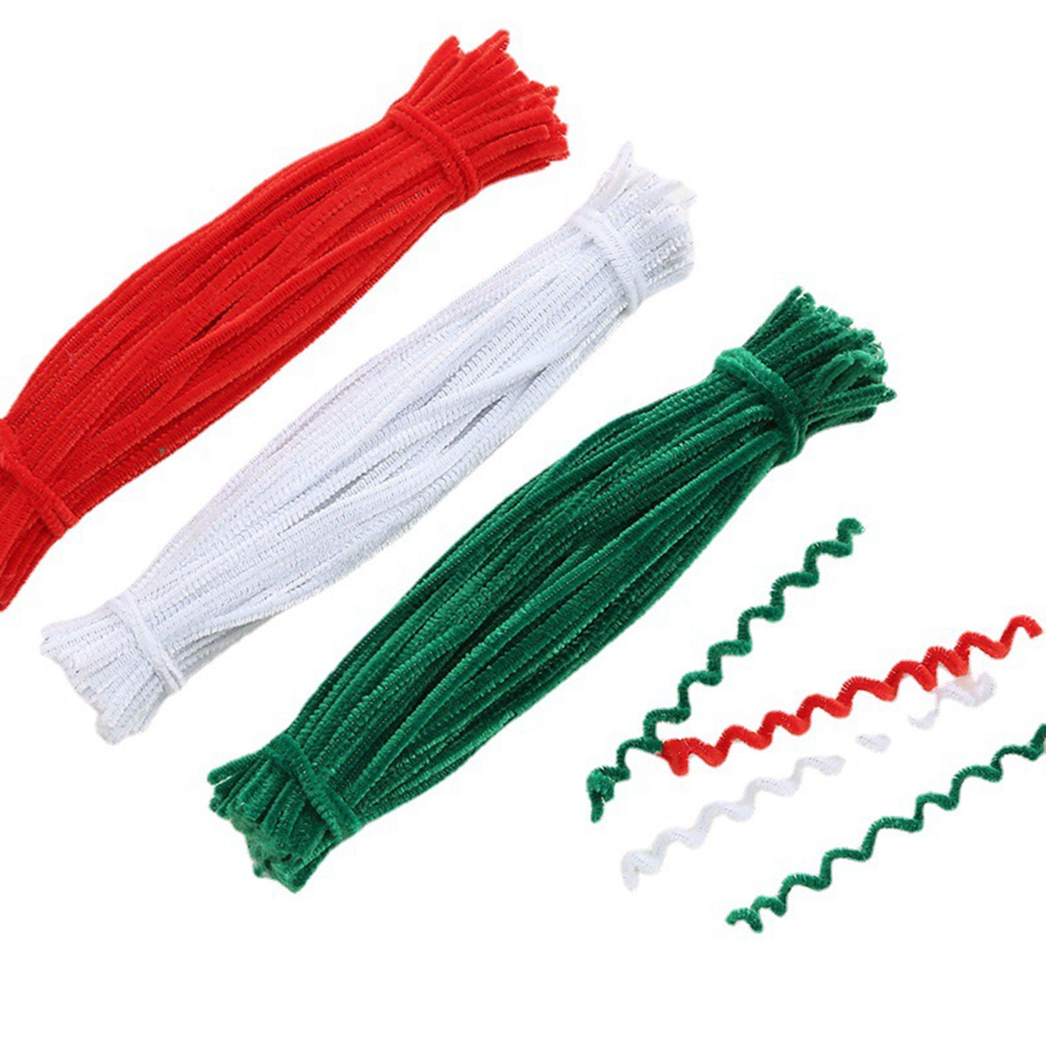 300pcs Christmas Craft Pipe Cleaners Bulk Art for Creative Christmas Decoration