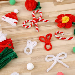 300pcs Christmas Craft Pipe Cleaners Bulk Art for Creative Christmas Decoration