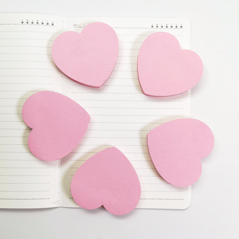 Pink Love Sticky Notes - Flower Art - Student Message Stickers