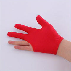 Billiards Smooth Embroidery Gloves Three Finger Gloves Billiard Accessories
