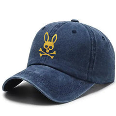 Retro Sun Protection Fishing Cap Rabbit Pattern Breathable Cap