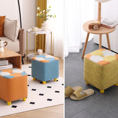 Heavy Duty Wood Frame Shoe Changing Stool Skin Friendly & Soft