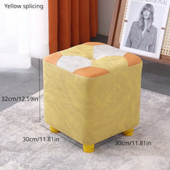 Heavy Duty Wood Frame Shoe Changing Stool Skin Friendly & Soft