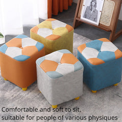 Heavy Duty Wood Frame Shoe Changing Stool Skin Friendly & Soft