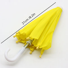 Mini Umbrella Dollhouse Accessories Toys For Girls Colorful Rain Gear Dolls BJD