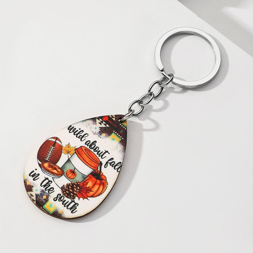 Halloween Pumpkin Keychain Pendant Bag Purse Backpack Ornament