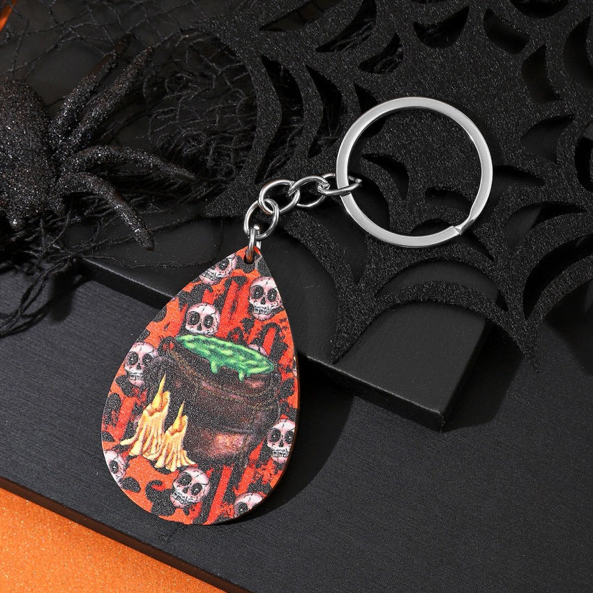 Halloween Pumpkin Keychain Pendant Bag Purse Backpack Ornament
