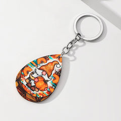 Halloween Pumpkin Keychain Pendant Bag Purse Backpack Ornament