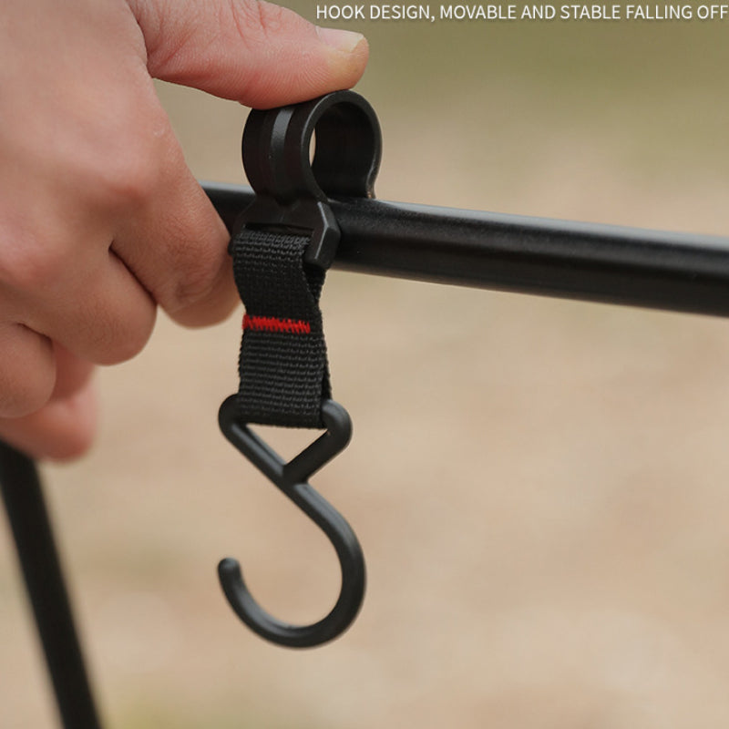 5pcs Camping Rack Hook Plastic Buckle Hanging Webbing Buckle