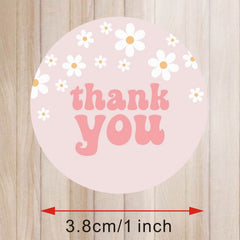 60pcs Slogan Graphic Gift Stickers Thank You Stickers Decorative Stickers