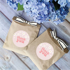 60pcs Slogan Graphic Gift Stickers Thank You Stickers Decorative Stickers