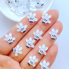 Resin Small Hand Series Flat Back Phone Decor Parts 20/50/100pcs