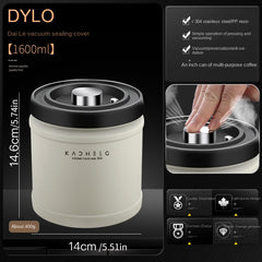 3pcs Stainless Steel Sealed Jar Vacuum Coffee Bean Fresh-keeping Tank