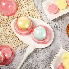 50pcs Round Mooncake Mold Box Macaroon Cupcake Cookie Party Boxes