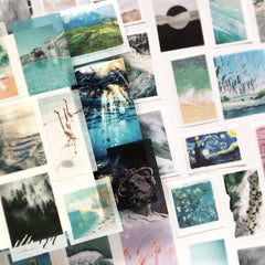 50pcs Washi Stickers Creative Journal Small Fresh DIY Decorative Stickers