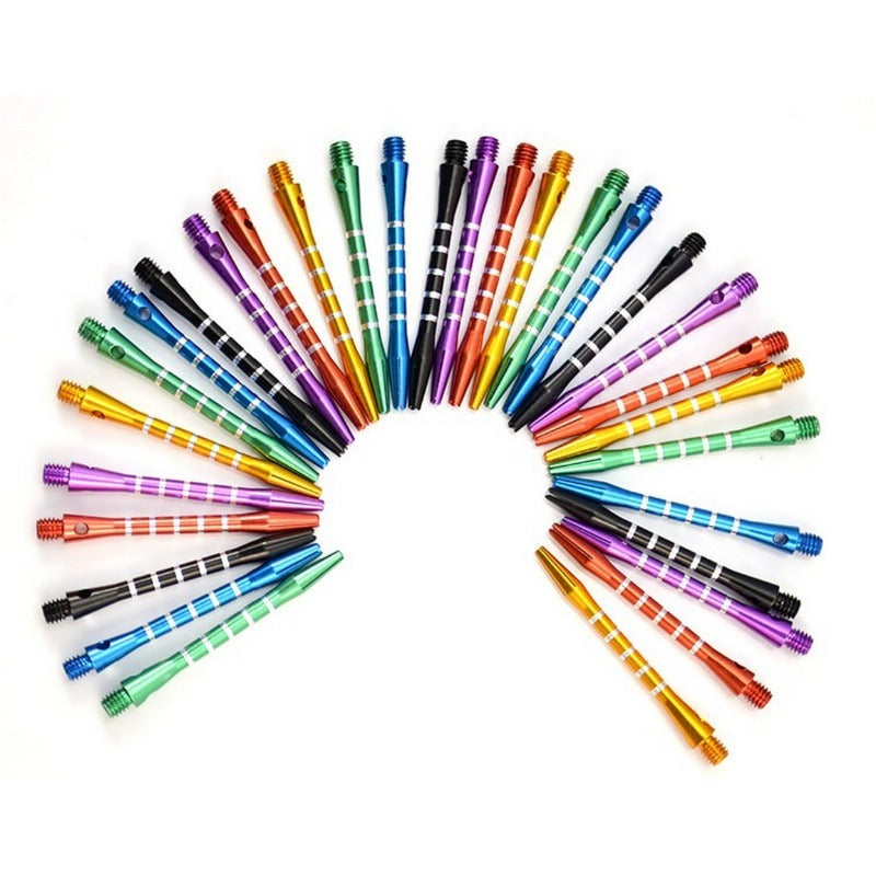 20pcs Aluminum Dart Shaft With Carved Lines - Dart Accessories