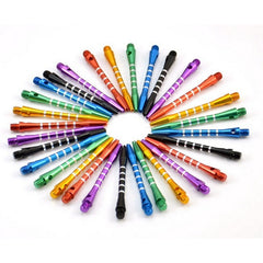 20pcs Aluminum Dart Shaft With Carved Lines - Dart Accessories