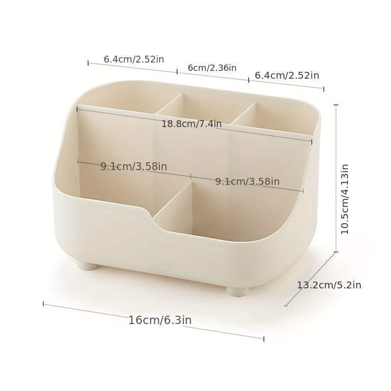 Large Capacity Five-Grid Desktop Storage Box