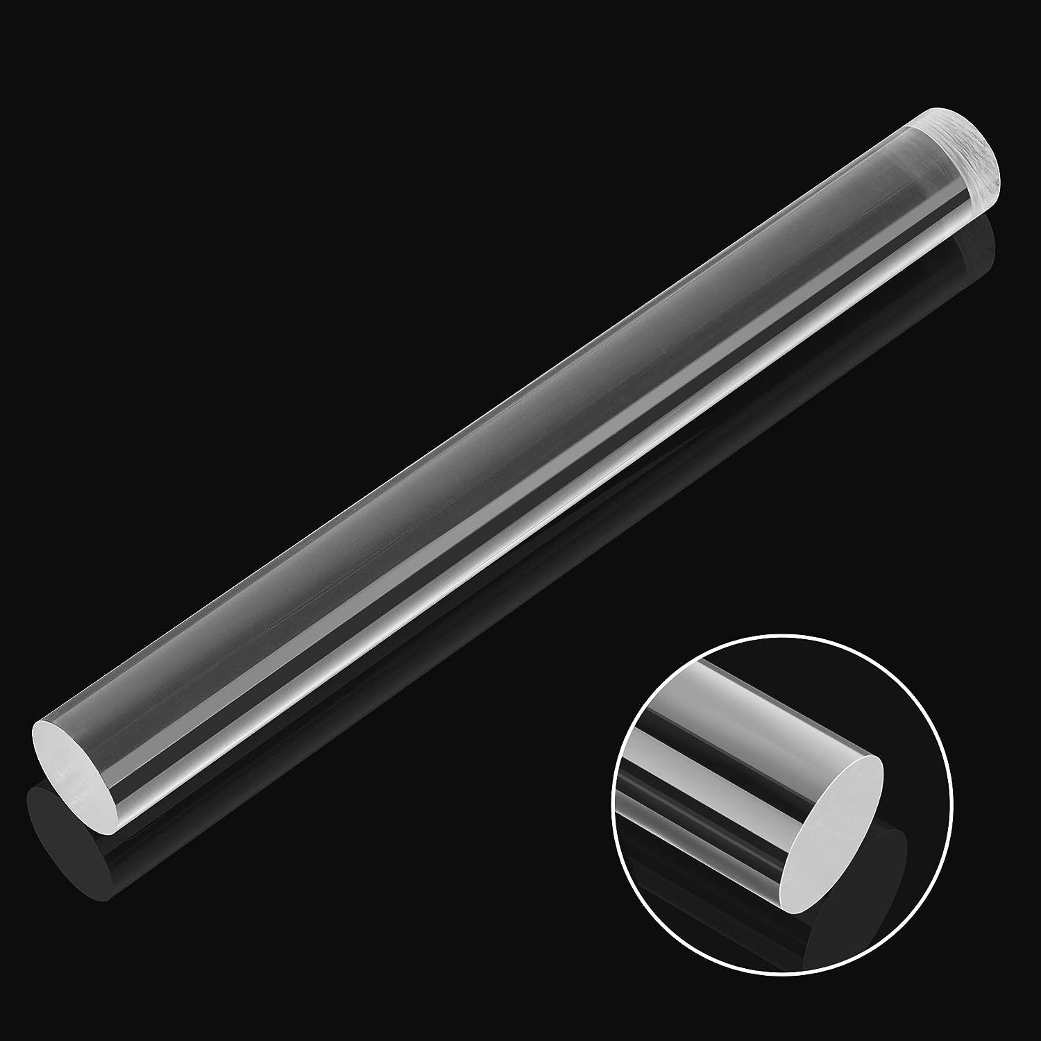 Acrylic Clay Roller Round Tube Stick Clear Art Craft DIY Polymer Clay Tools