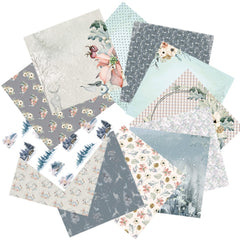 24 Sheets Christmas Pattern Paper for DIY Scrapbook and Gift Wrapping