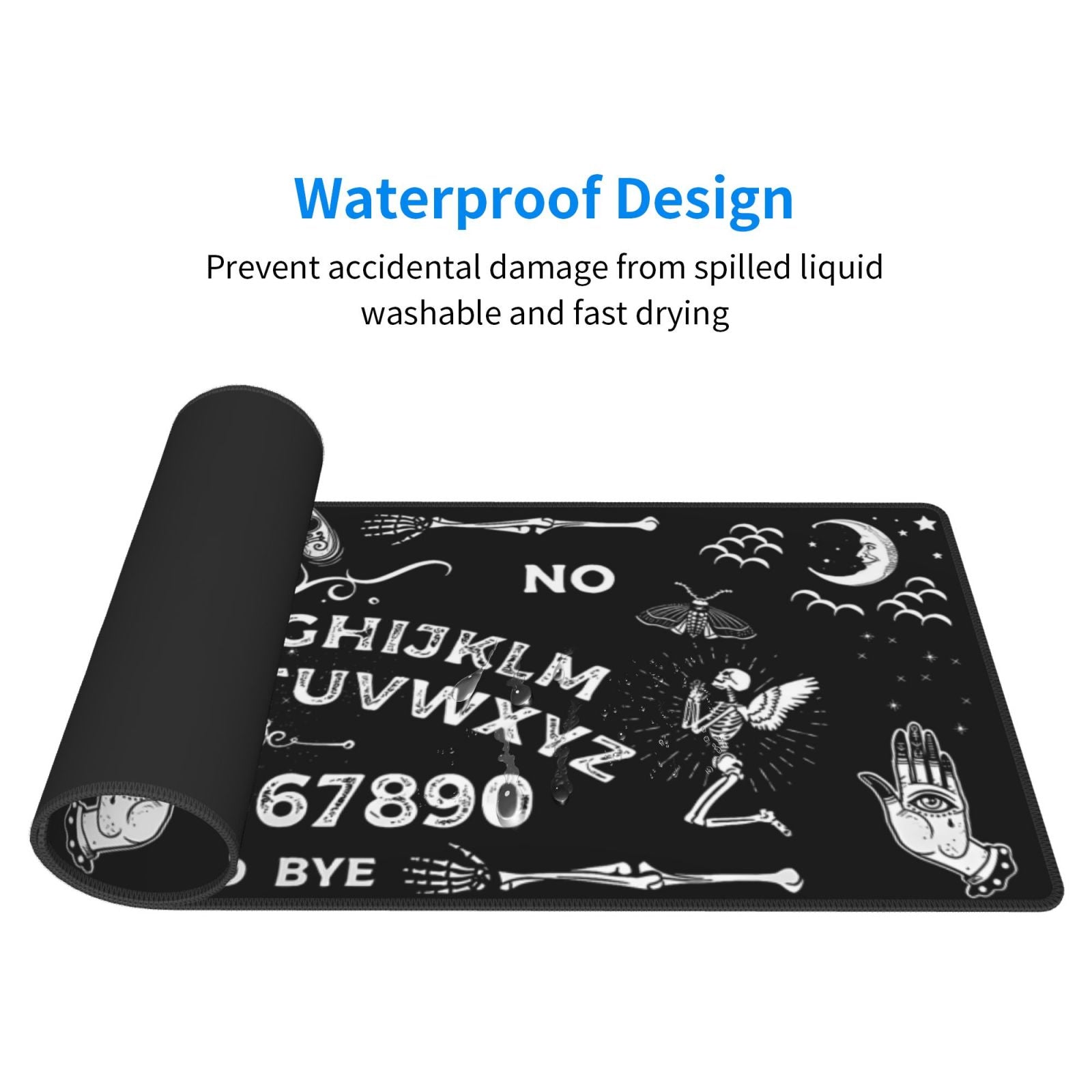 Mysterious Spirit Goth Gaming Mouse Pad 80x29 Large Desk Mat