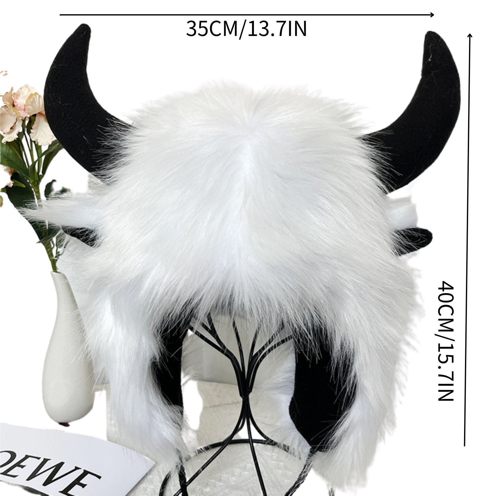 Funny Winter Ear Muff Soft Headwear For Party Halloween Gift