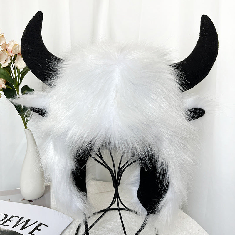 Funny Winter Ear Muff Soft Headwear For Party Halloween Gift