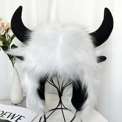 Funny Winter Ear Muff Soft Headwear For Party Halloween Gift