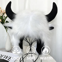Funny Winter Ear Muff Soft Headwear For Party Halloween Gift