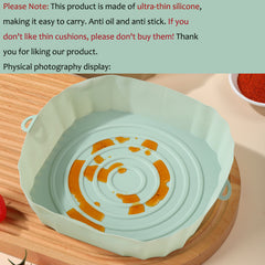 3pcs Silicone Air Fryer Liners Square Reusable Baking Tray Oven Accessories