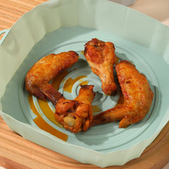 3pcs Silicone Air Fryer Liners Square Reusable Baking Tray Oven Accessories
