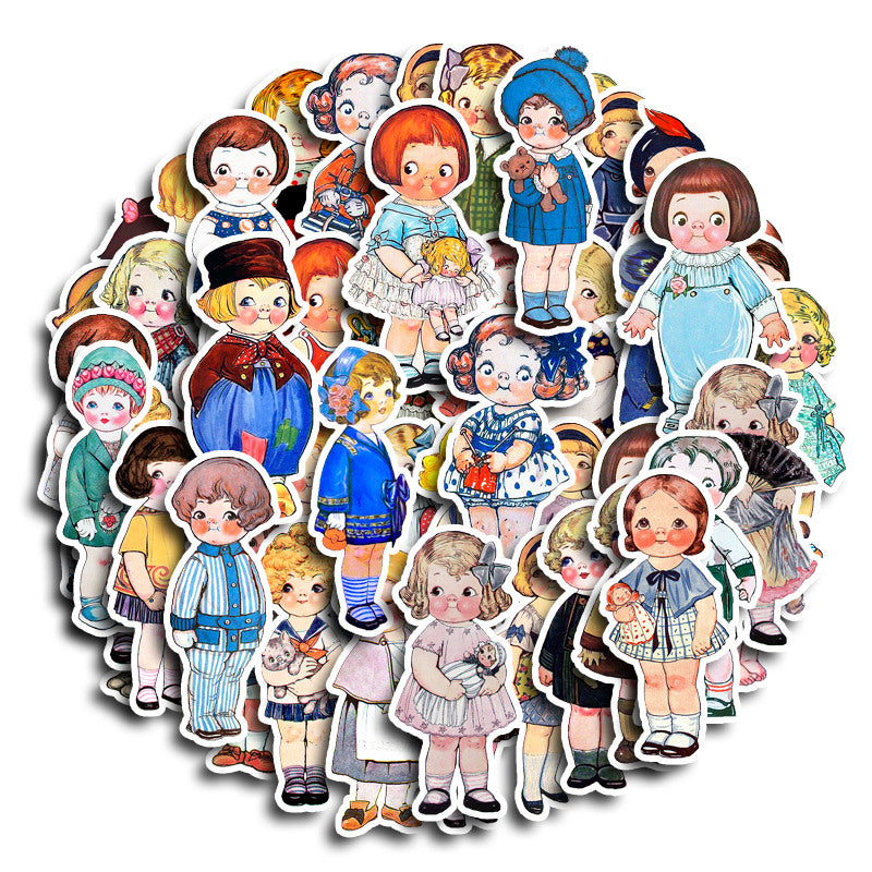 60pcs Retro Dream Manor Sticker Vinyl Sticker For Water Bottle Laptops Phone