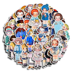 60pcs Retro Dream Manor Sticker Vinyl Sticker For Water Bottle Laptops Phone