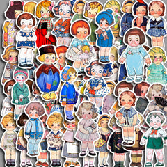 60pcs Retro Dream Manor Sticker Vinyl Sticker For Water Bottle Laptops Phone