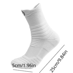 Men Thickened Padded Breathable Sweat Absorbing Crew Socks