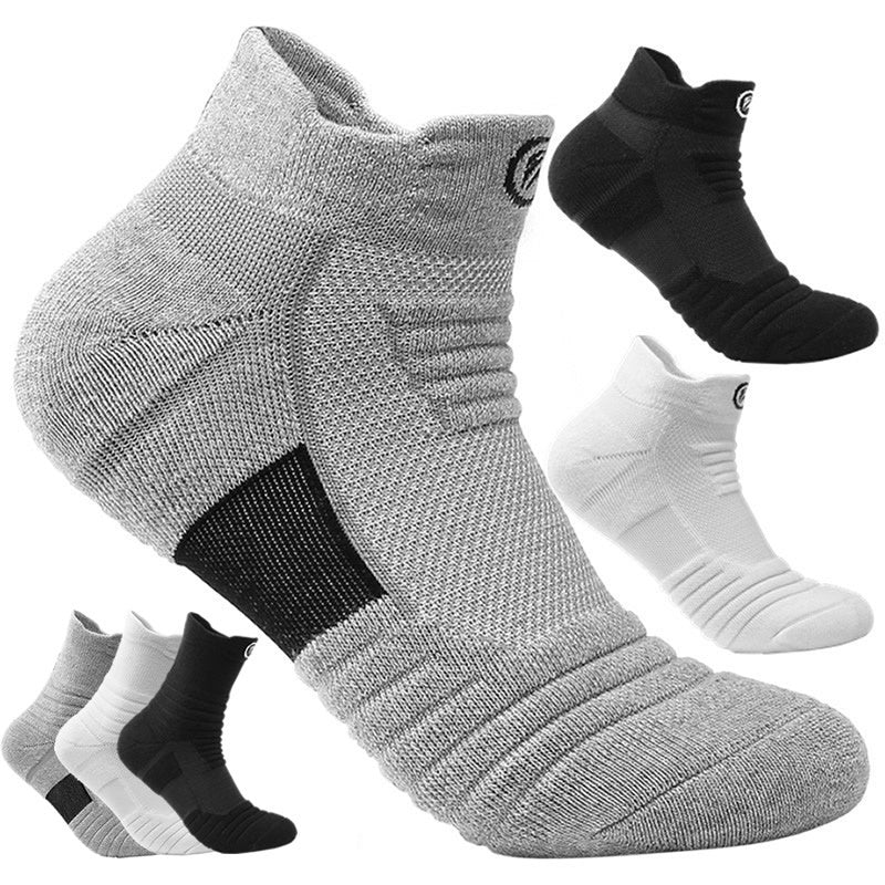 Men Thickened Padded Breathable Sweat Absorbing Crew Socks