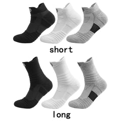 Men Thickened Padded Breathable Sweat Absorbing Crew Socks