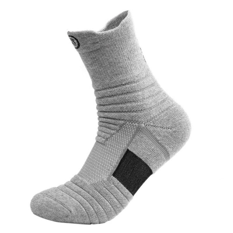 Men Thickened Padded Breathable Sweat Absorbing Crew Socks