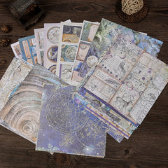20 Sheets Vintage Universe Journal Material Papers for DIY, Arts & Crafts